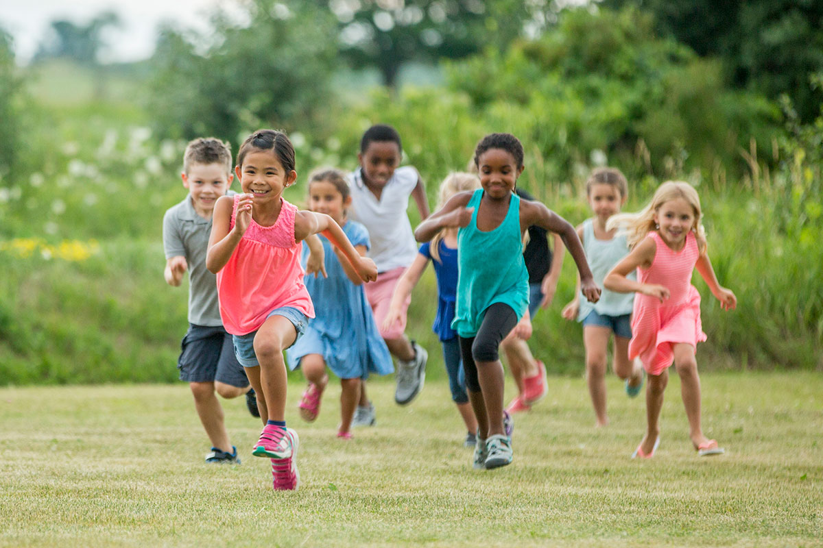 kids exercising